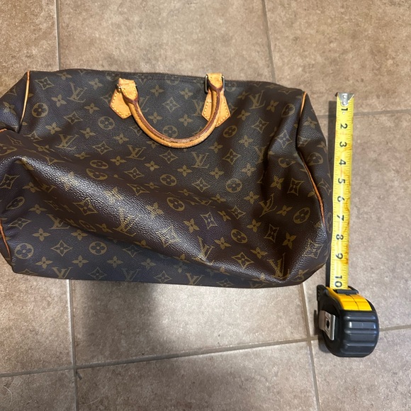 916297M Louis Vuitton Satchel Bag Speedy 35 Brown Monogram - Picture 12 of 12